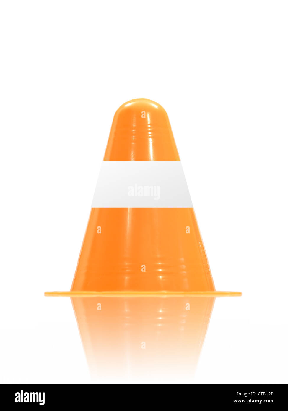 Traffic cones isolated against a white background Stock Photo - Alamy