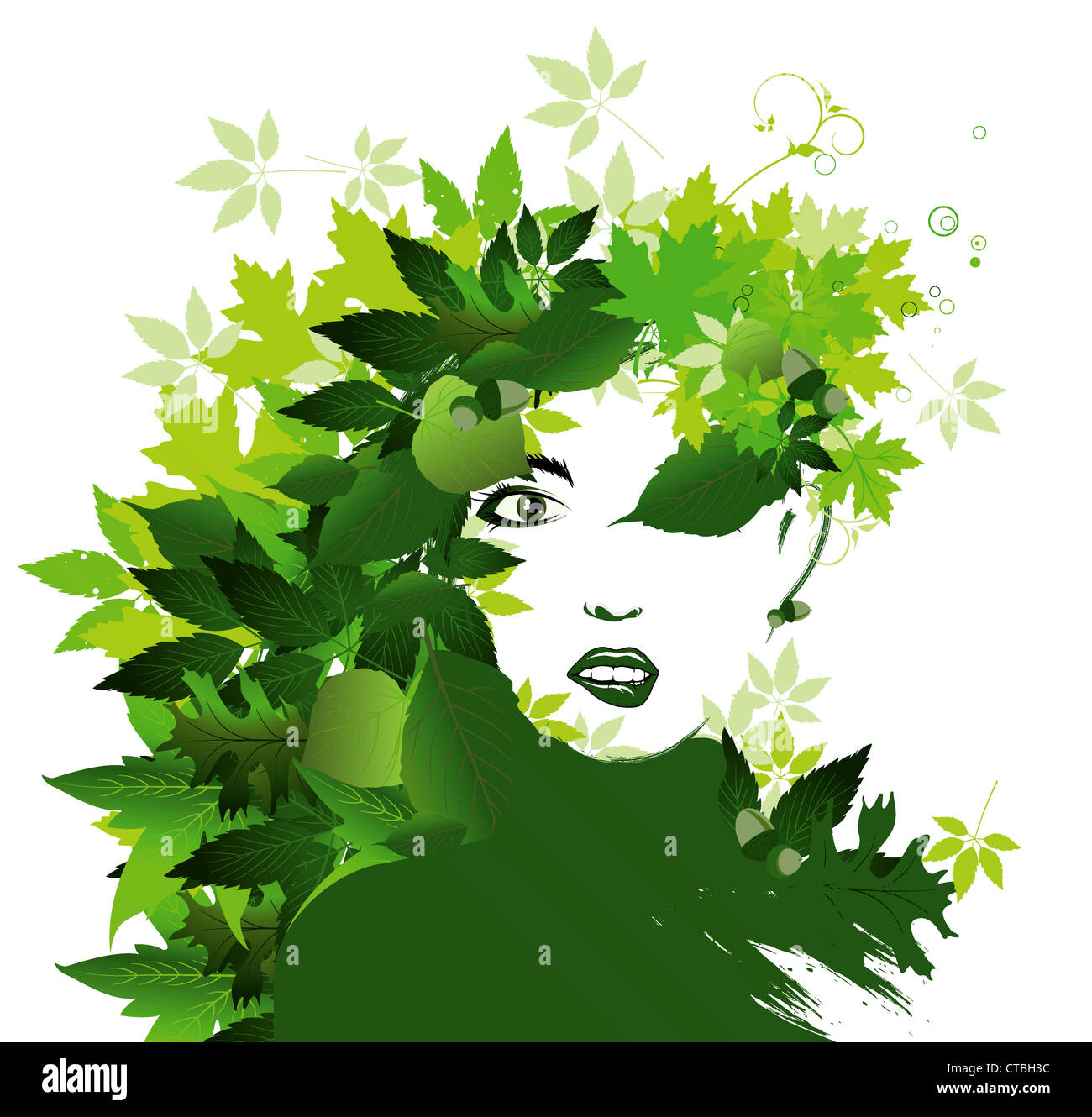 vector abstract background with floral Stock Photo - Alamy