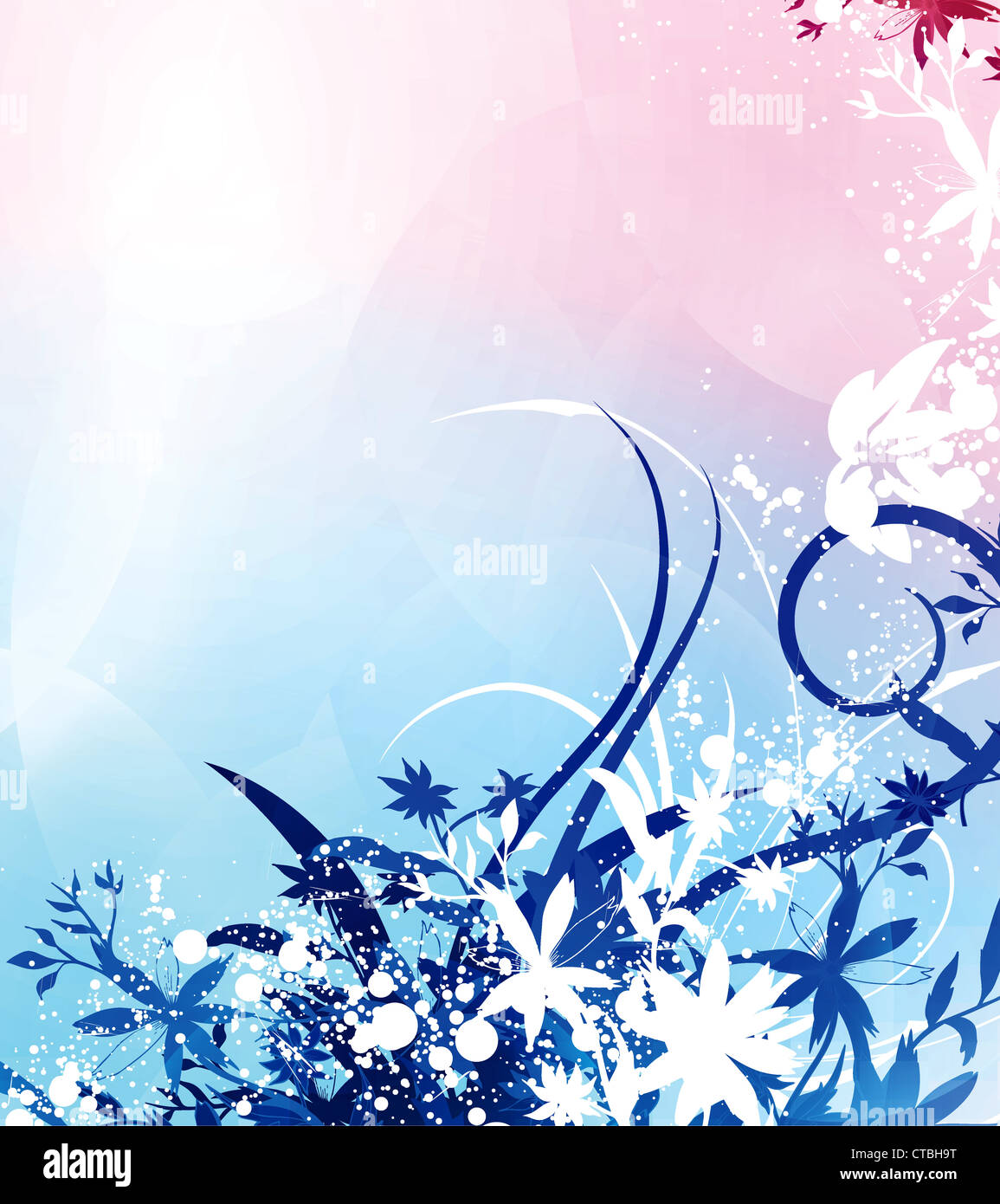 vector abstract floral background Stock Photo - Alamy