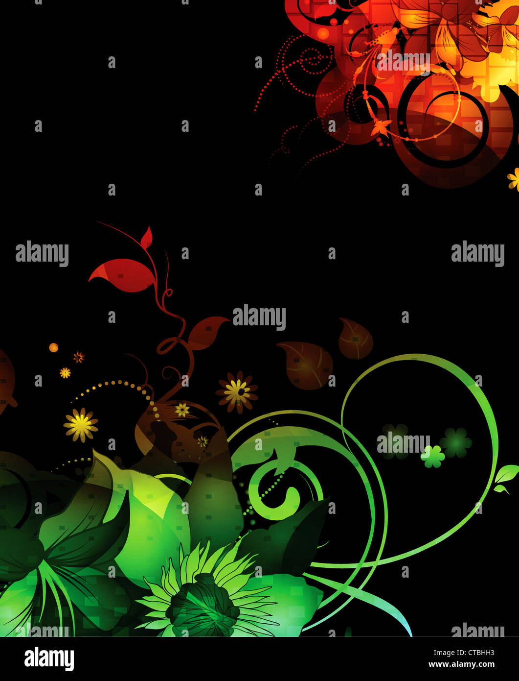 vector abstract floral background Stock Photo - Alamy
