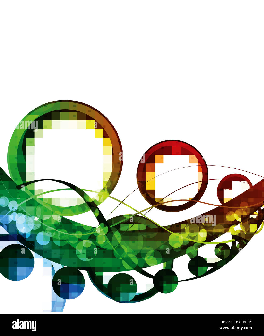 vector abstract background with circles Stock Photo - Alamy