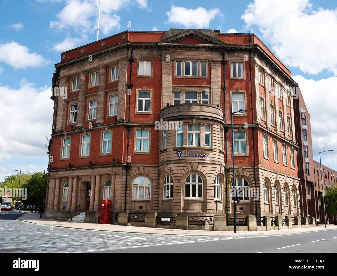 University of Liverpool, 128 Mount Pleasant Liverpool UK Stock Photo