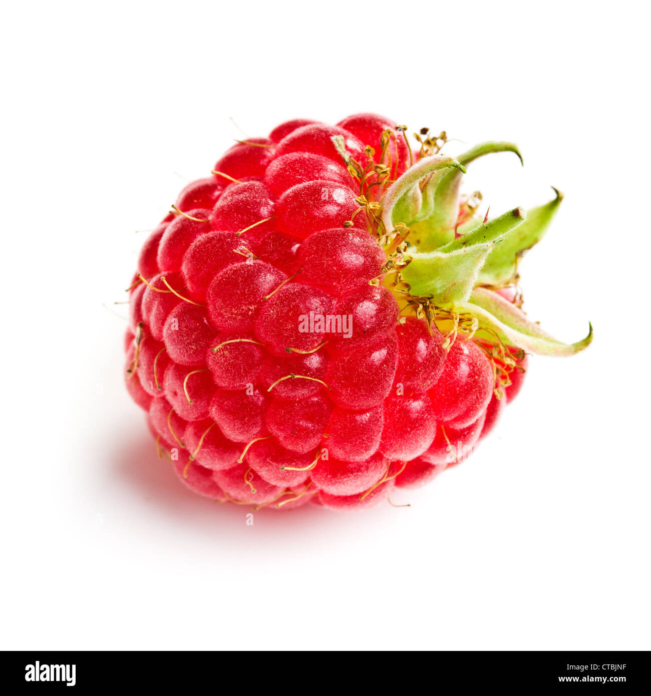 Tasty Raspberry Tasty raspberry fruit. Studio shot on white background Stock Photo - Alamy