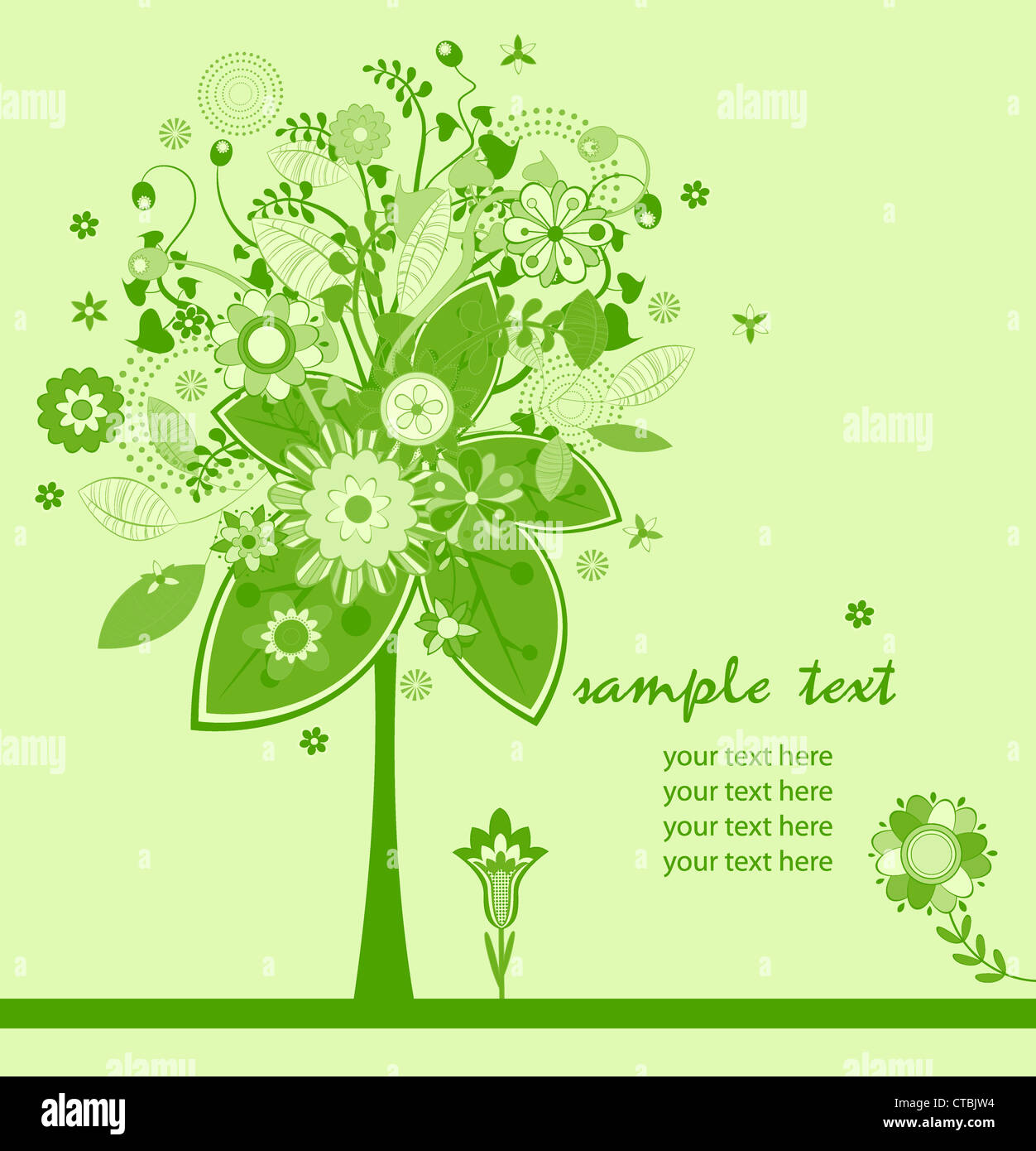 vector abstract tree Stock Photo - Alamy