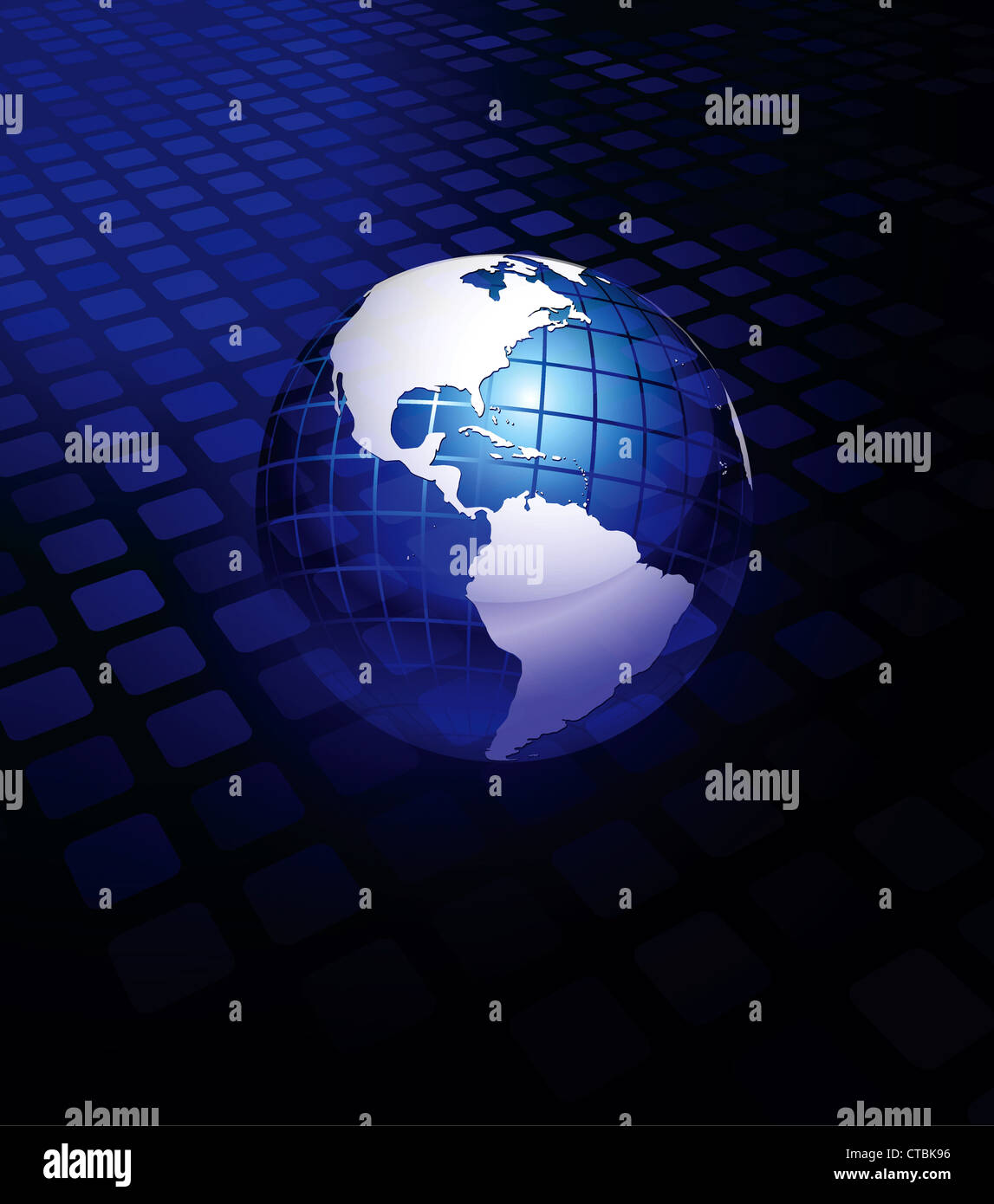 vector abstract background with planet earth Stock Photo - Alamy