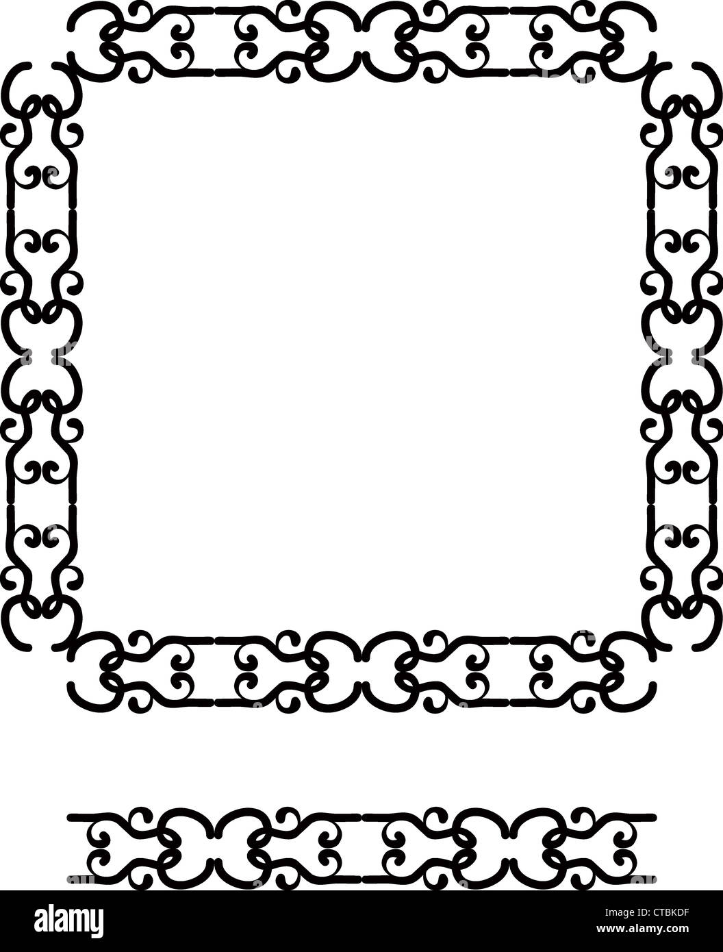 Abstract frame and border Stock Photo - Alamy