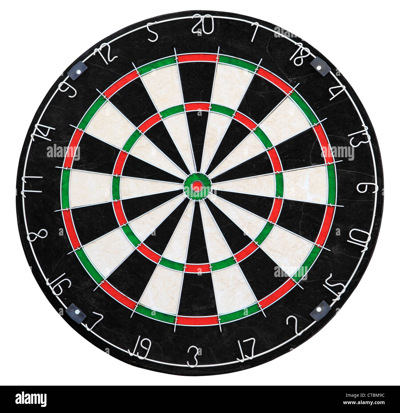 Target for darts on the white background Stock Photo