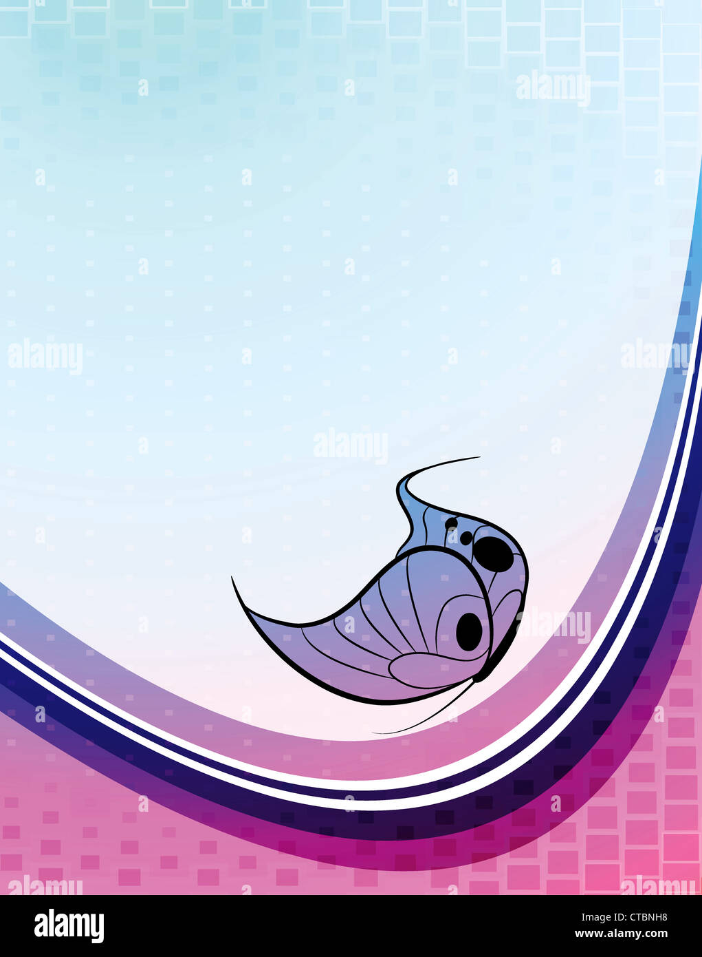 vector colorful abstract background with butterfly Stock Photo - Alamy