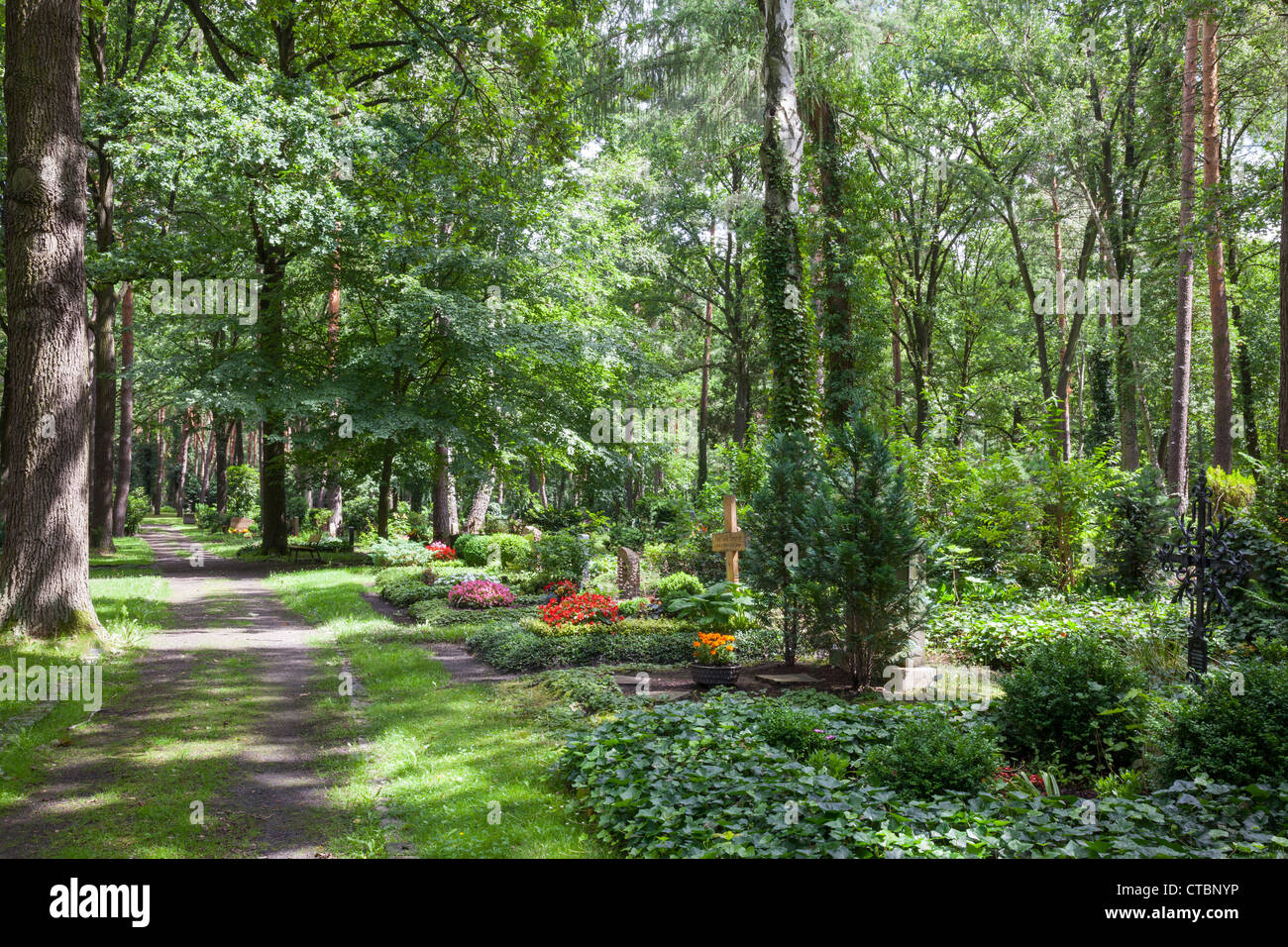 Waldfriedhof Zehlendorf, Berlin, Germany Stock Photo