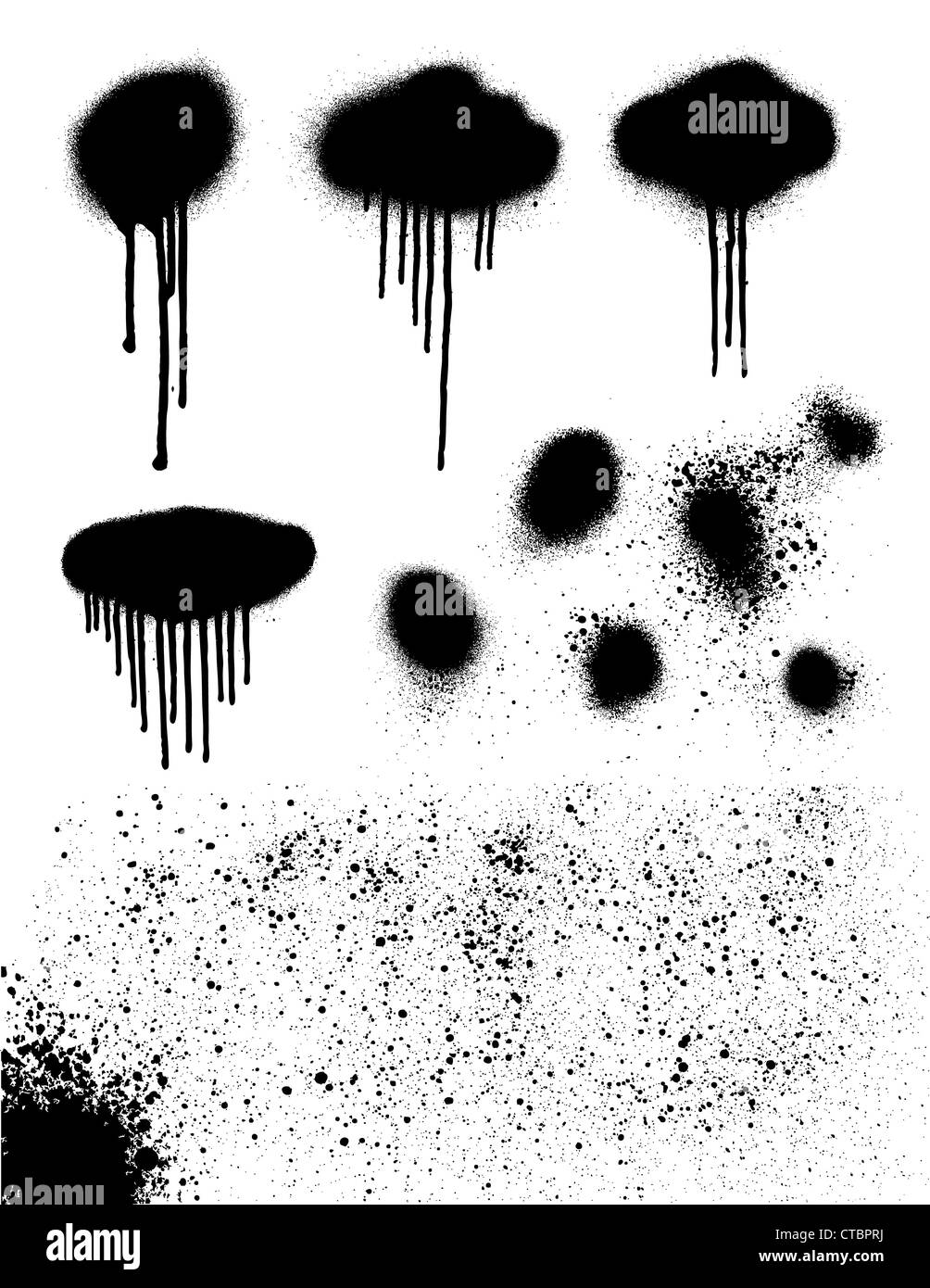 Spray paint Black and White Stock Photos & Images Alamy