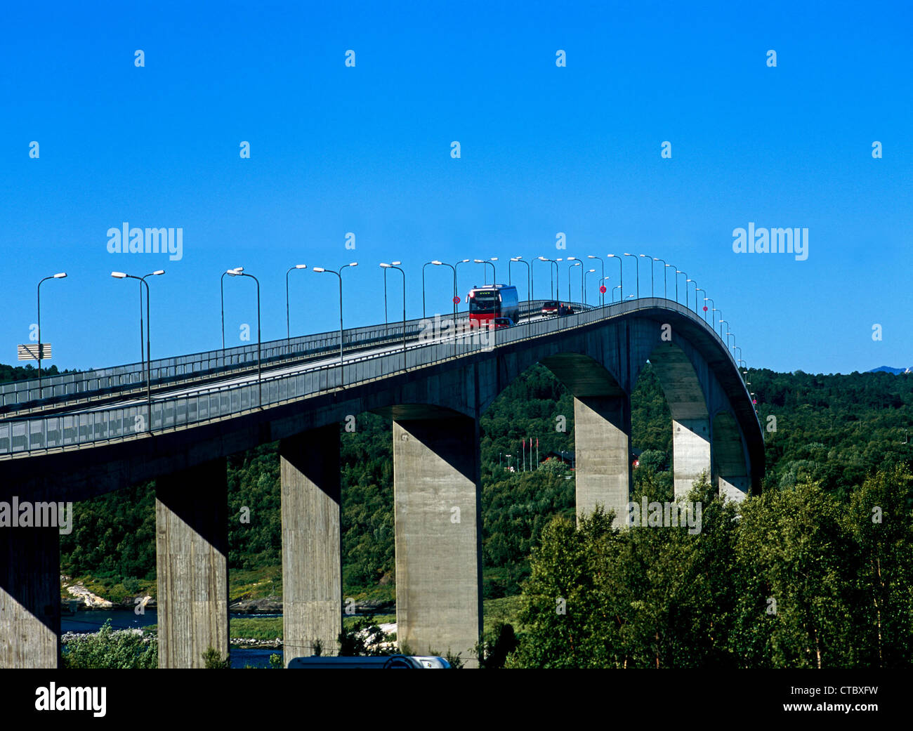 Bodo, Norway, cars on the bridge Saltstraumen Stock Photo Alamy
