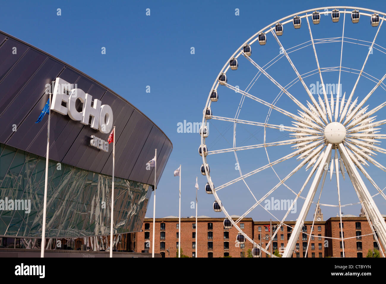 The Echo Wheel of Liverpool Stock Photo