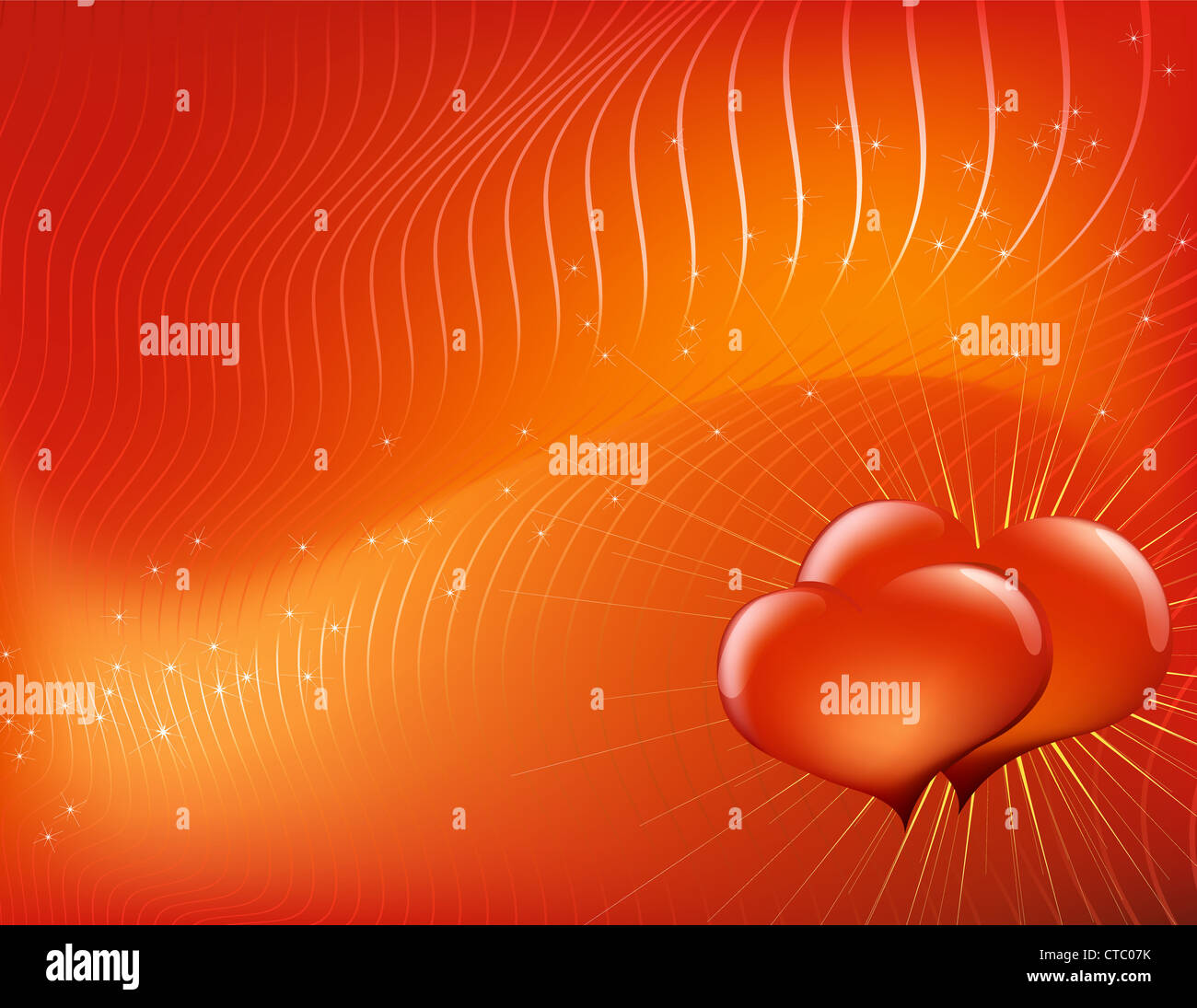 Vector illustration - abstract Valentine's Day background made of
