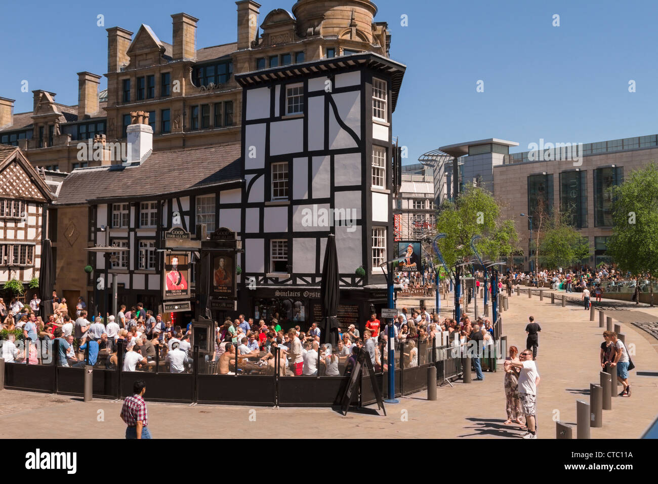 Old wellington inn manchester england stock photo alamy
