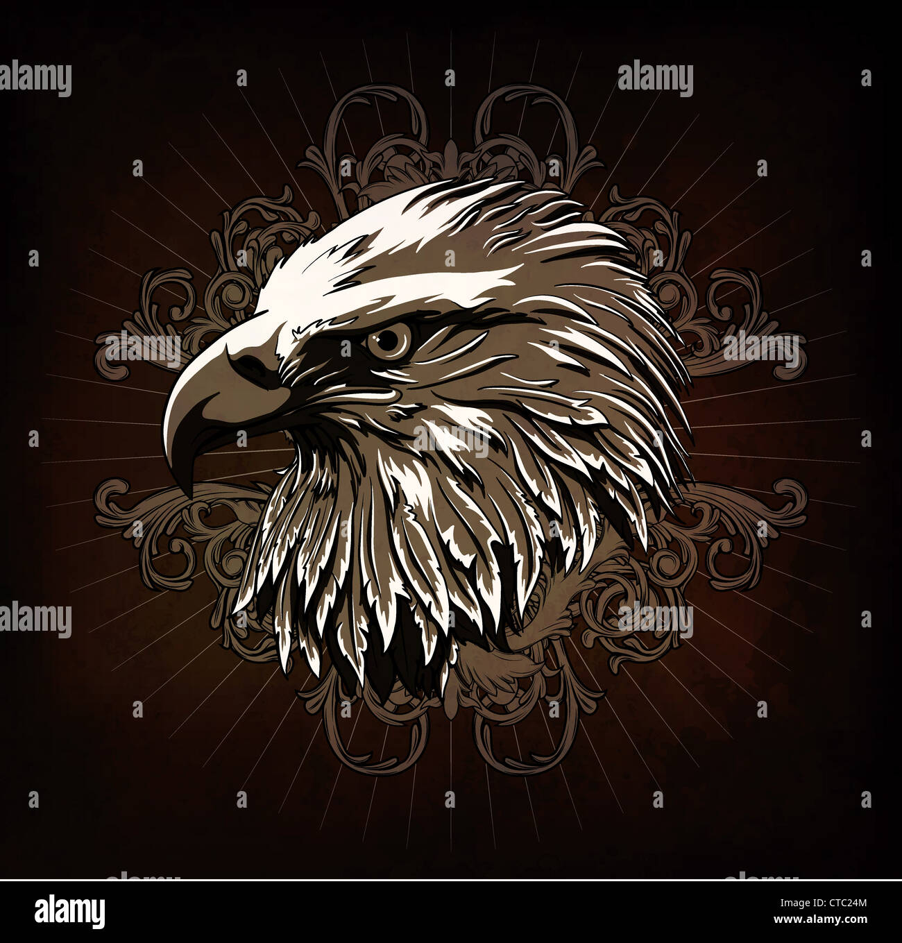 Emblem with eagle hi-res stock photography and images - Alamy