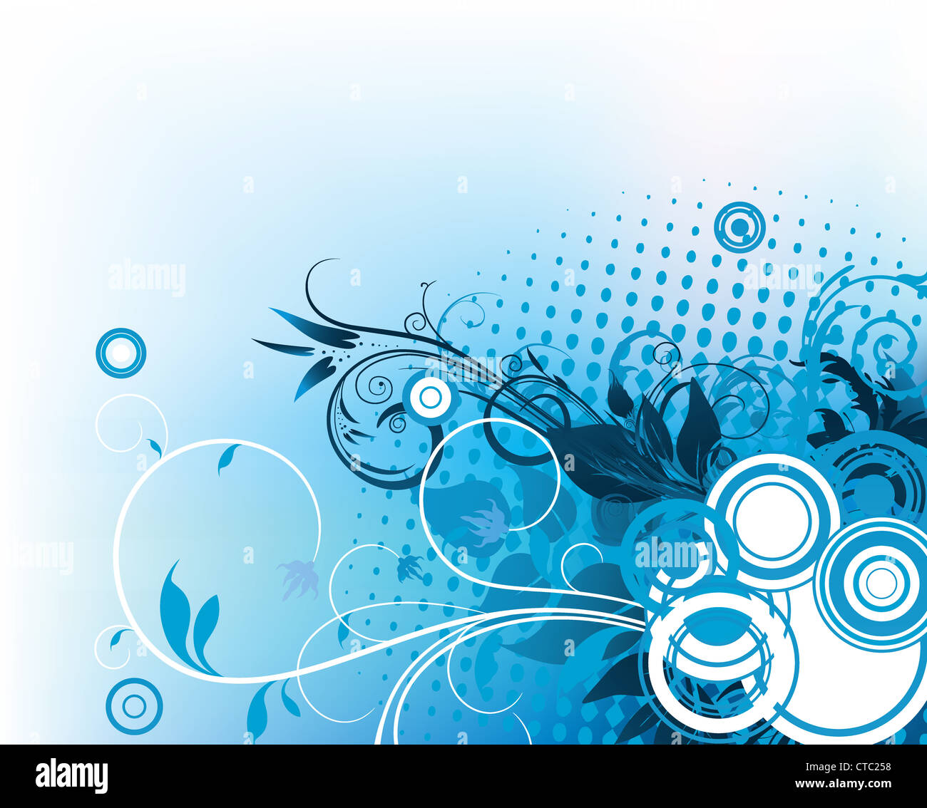 vector abstract background with floral Stock Photo - Alamy