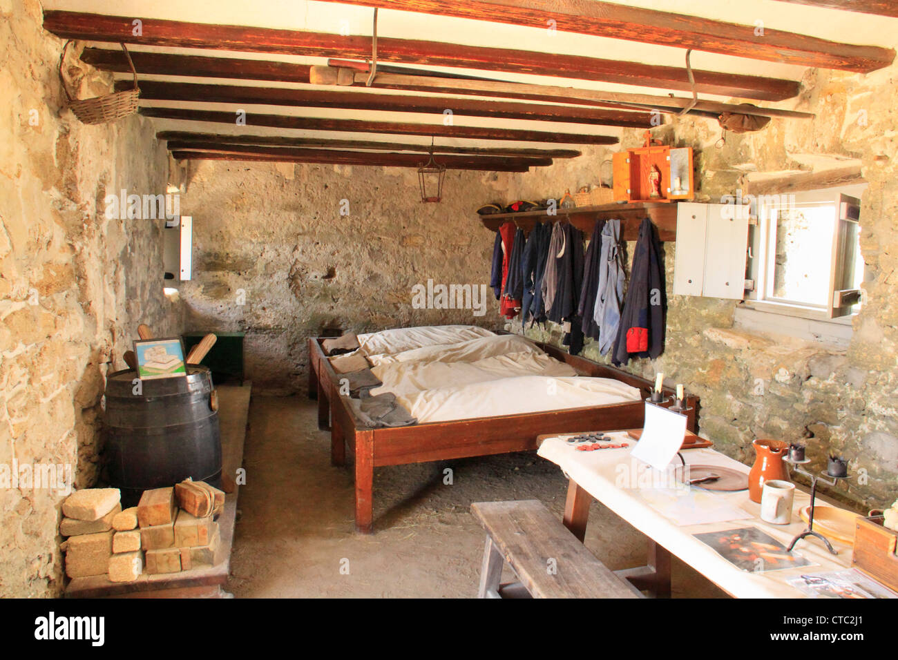 SOLDIERS QUARTERS, FORT MANTANZUS NATIONAL MONUMENT, SAINT AUGUSTINE