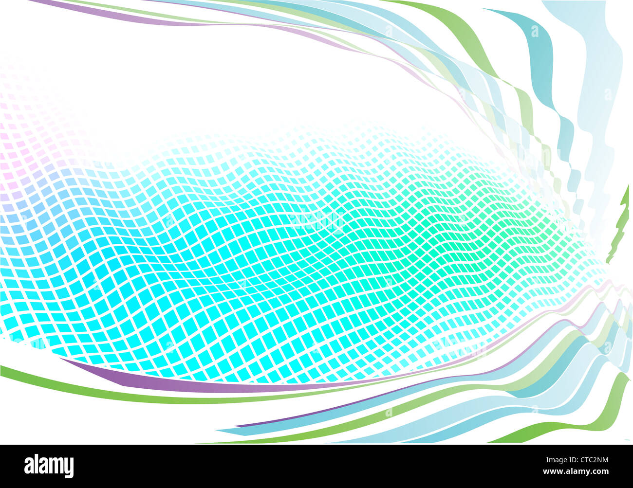 Vector illustration funky abstract background made geometric squares curved lines Great backgrounds layering over other images Stock Photo