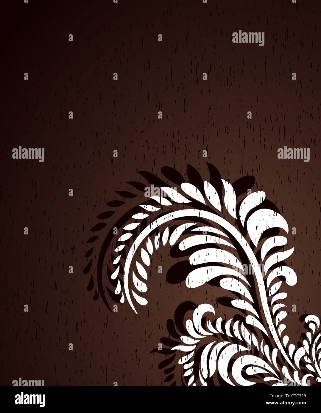 vector grunge background with floral Stock Photo - Alamy