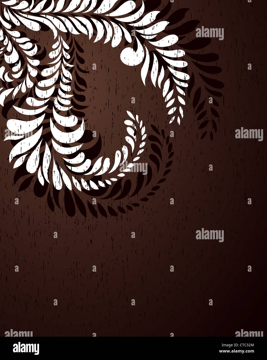 vector grunge background with floral Stock Photo - Alamy