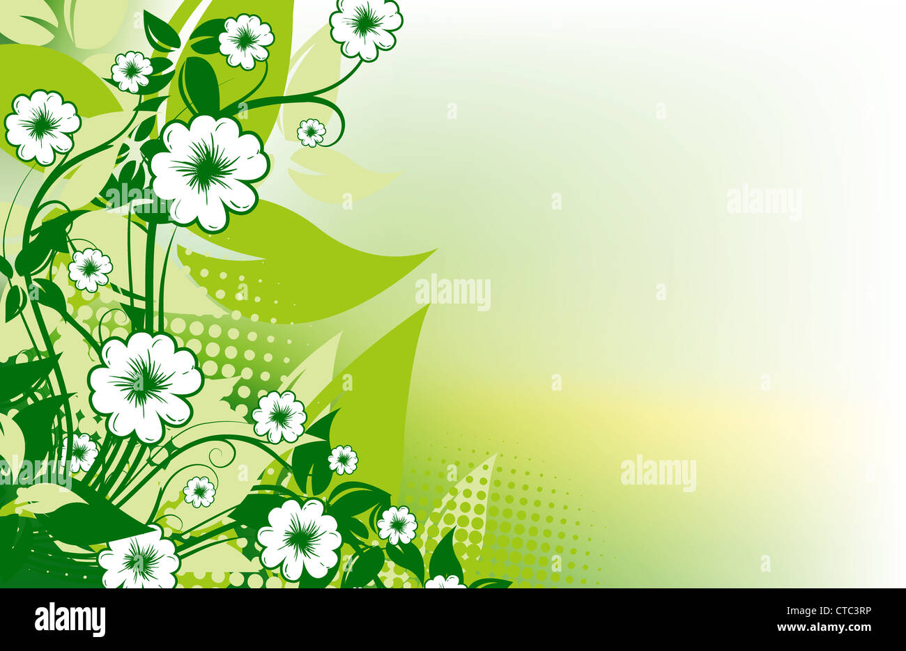 vector abstract background with floral Stock Photo - Alamy