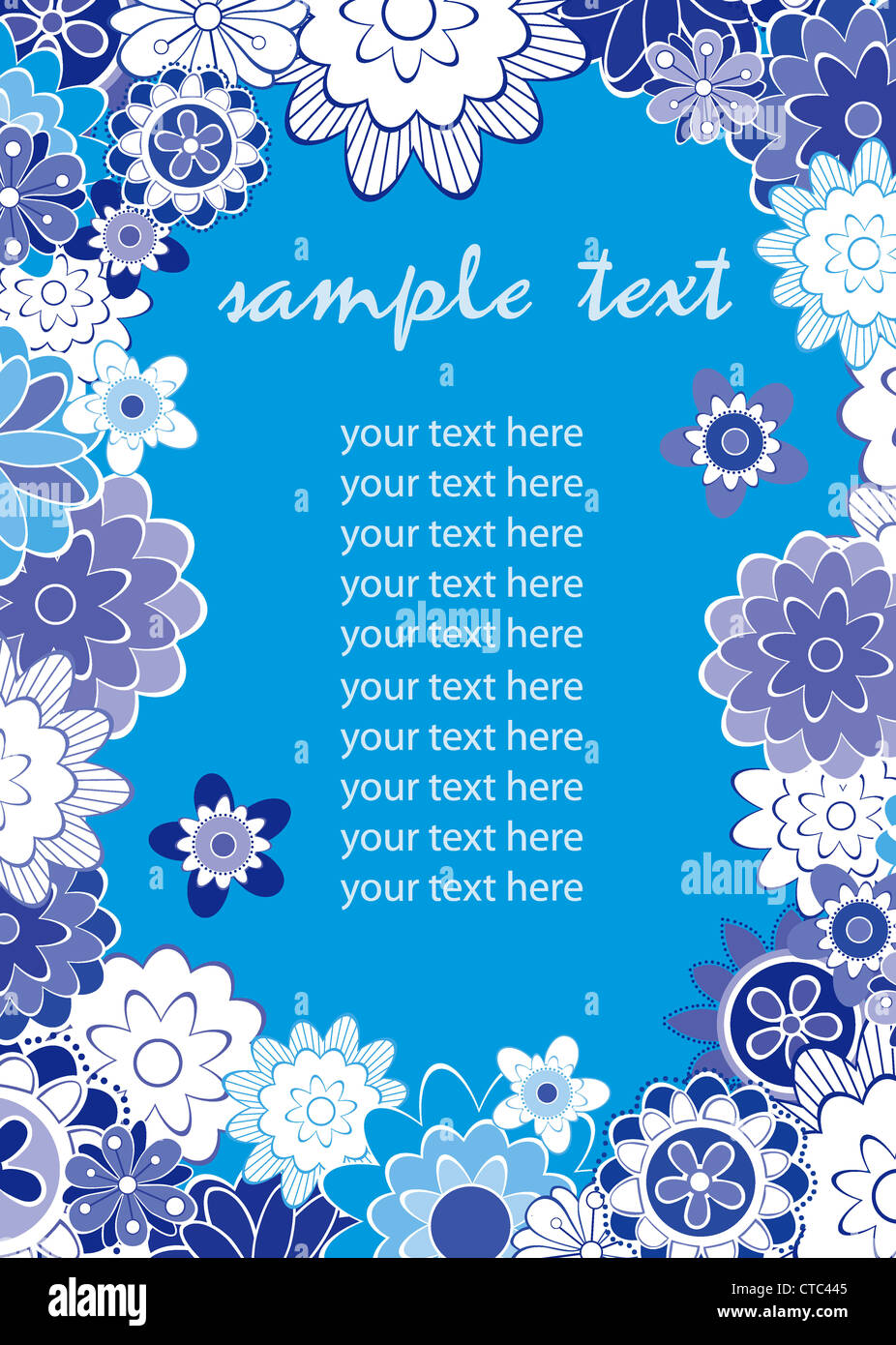 vector abstract background with floral Stock Photo - Alamy