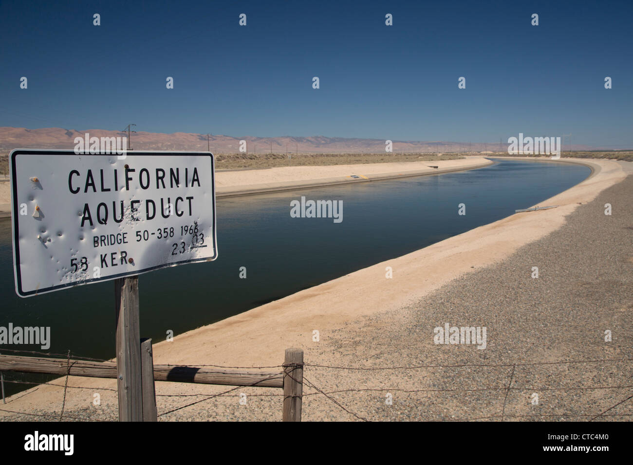 Buttonwillow, California The California Aqueduct brings water from northern and central