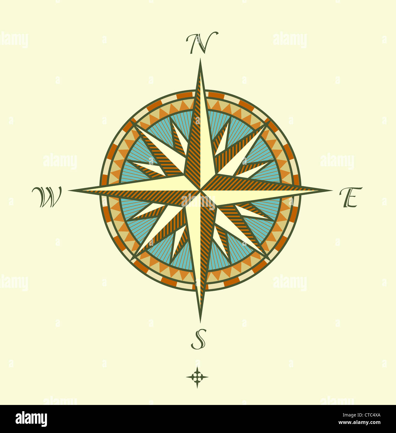 Vector illustration of Compass Windrows. Great for any 'direction' you