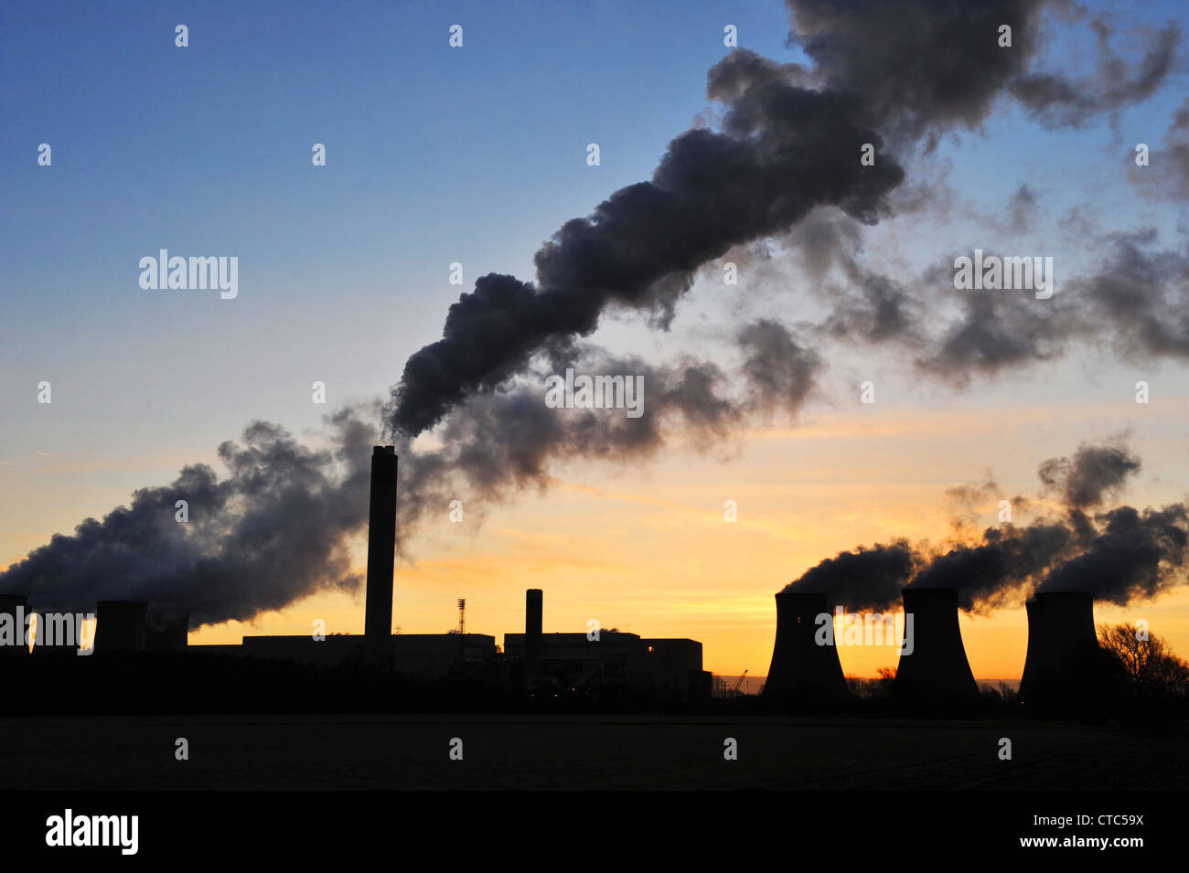 Drax Coal Fired Power Station, North Yorkshire UK Stock Photo