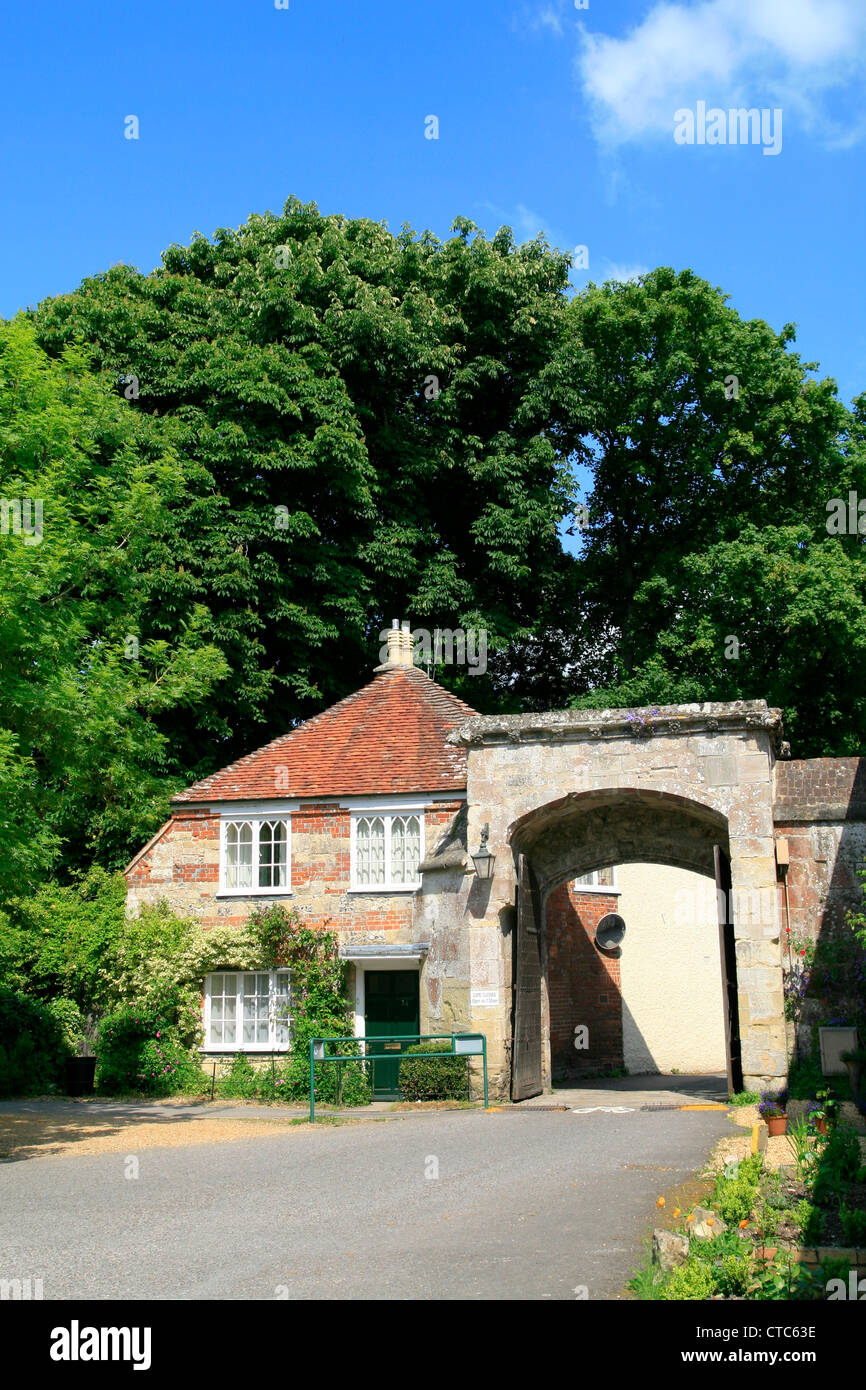cathedral close Harnham Gate Salisbury England UK Stock Photo Alamy