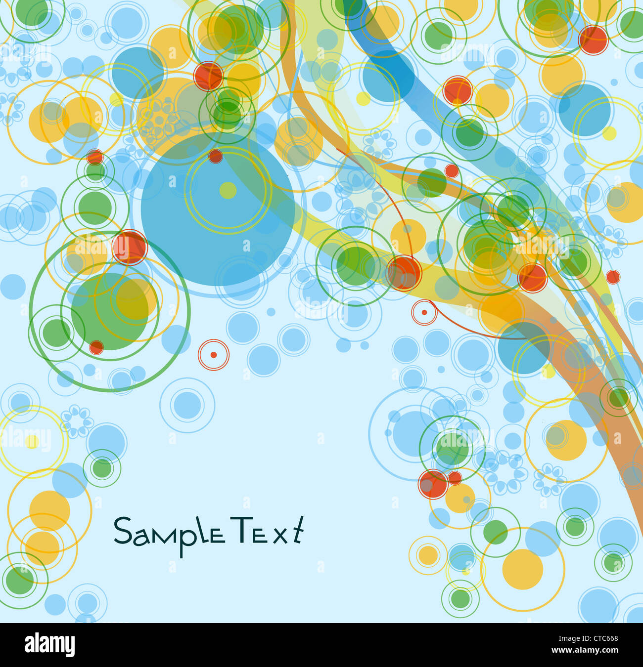 vector abstract background with circles Stock Photo - Alamy