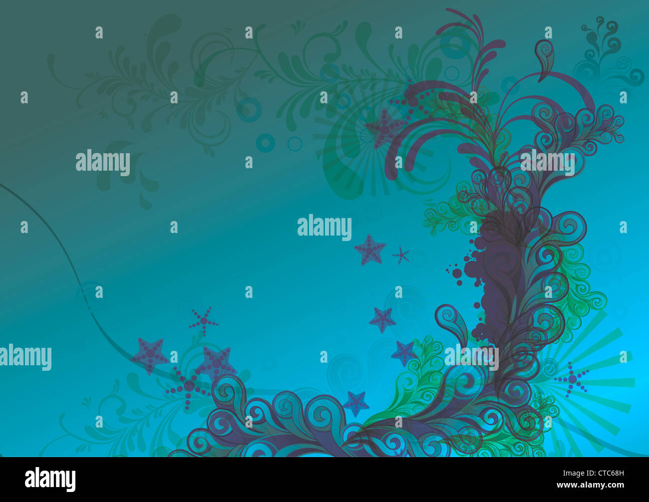 vector abstract background with floral Stock Photo - Alamy