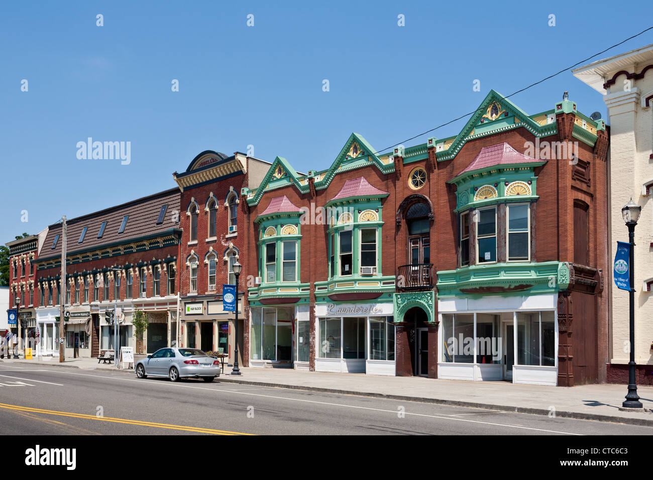 Architecture of Phelps, New York in Ontario County, Finger Lakes region