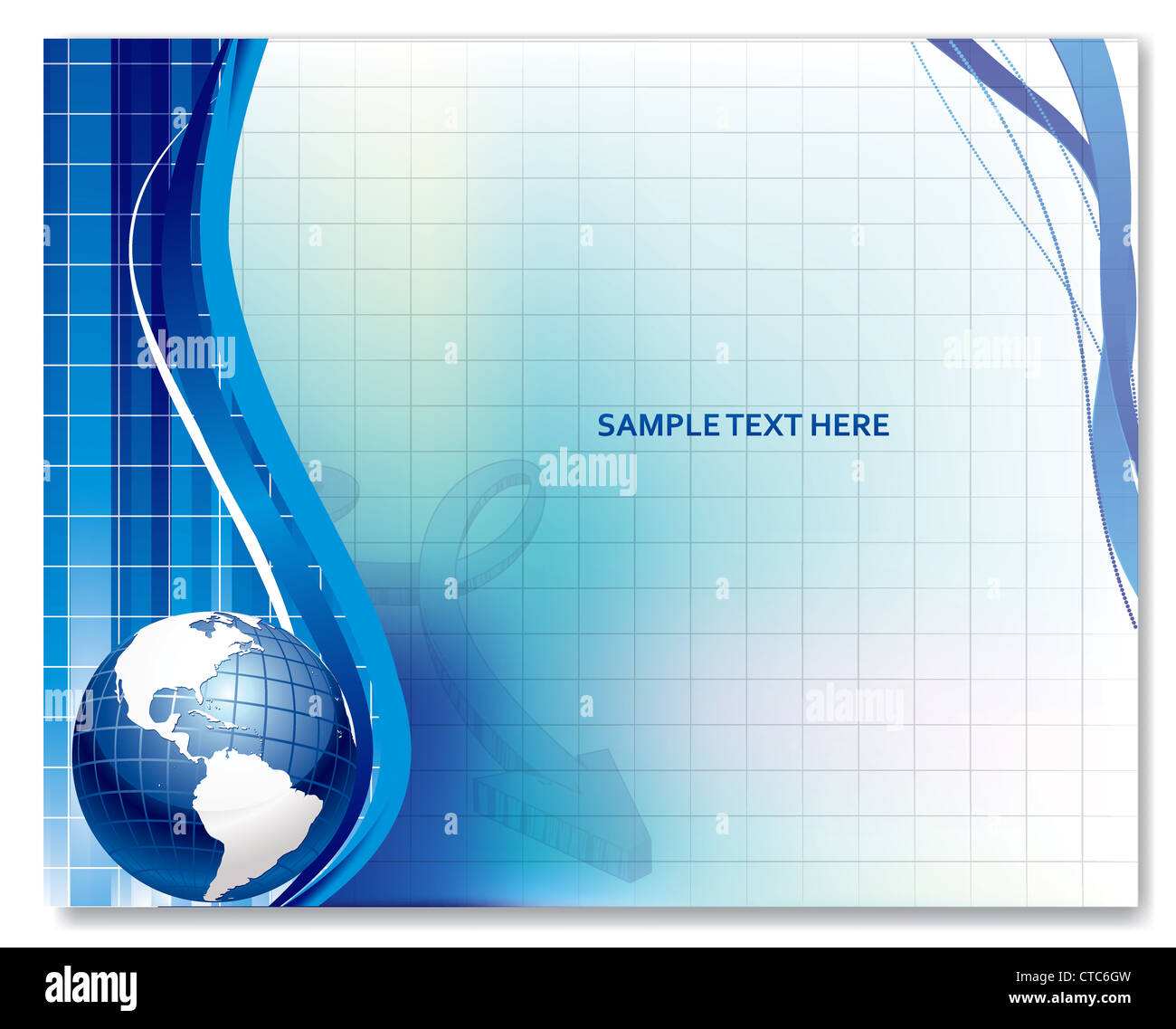 vector abstract background with globe Stock Photo - Alamy