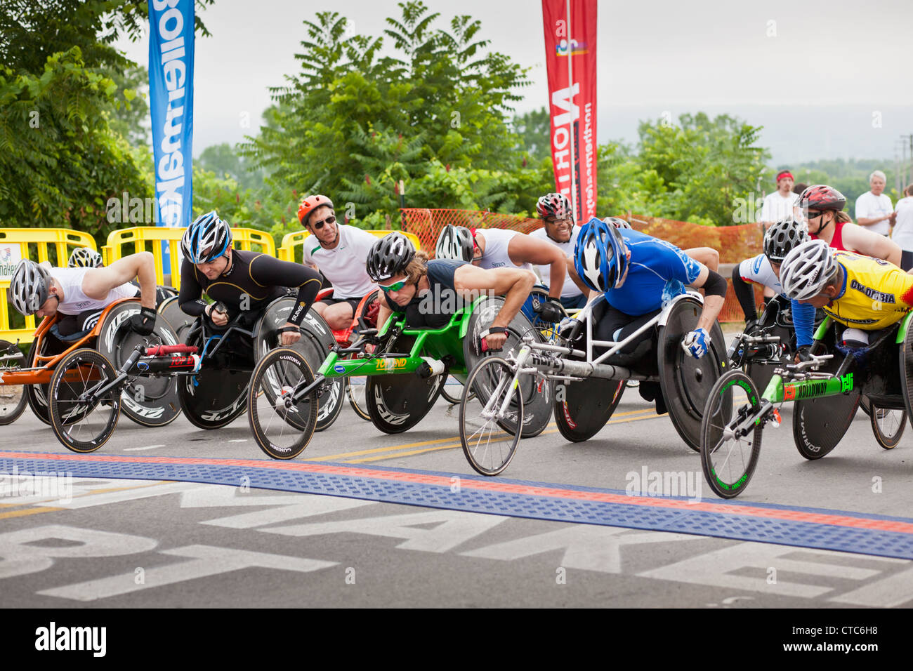 Wheelchair division, annual Boilermaker 15K Road race, largest in USA