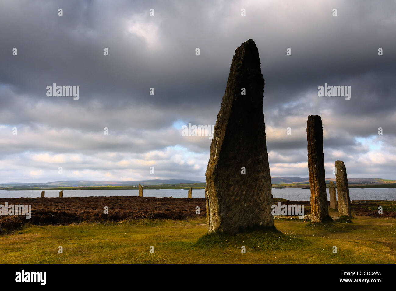 Ring of Brodgar standing stones, Orkney UK Stock Photo - Alamy