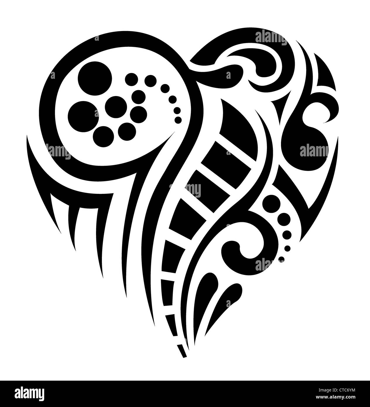 tatoo vector heart Stock Photo - Alamy