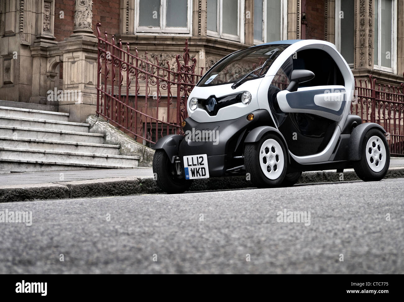 Renault Twizy Electric city car parked on a London Street Stock Photo