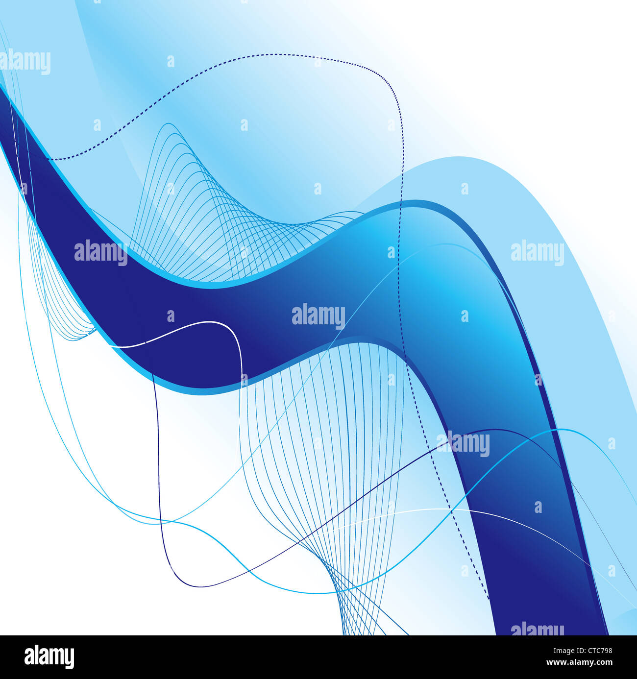 blue abstract background with waves Stock Photo - Alamy