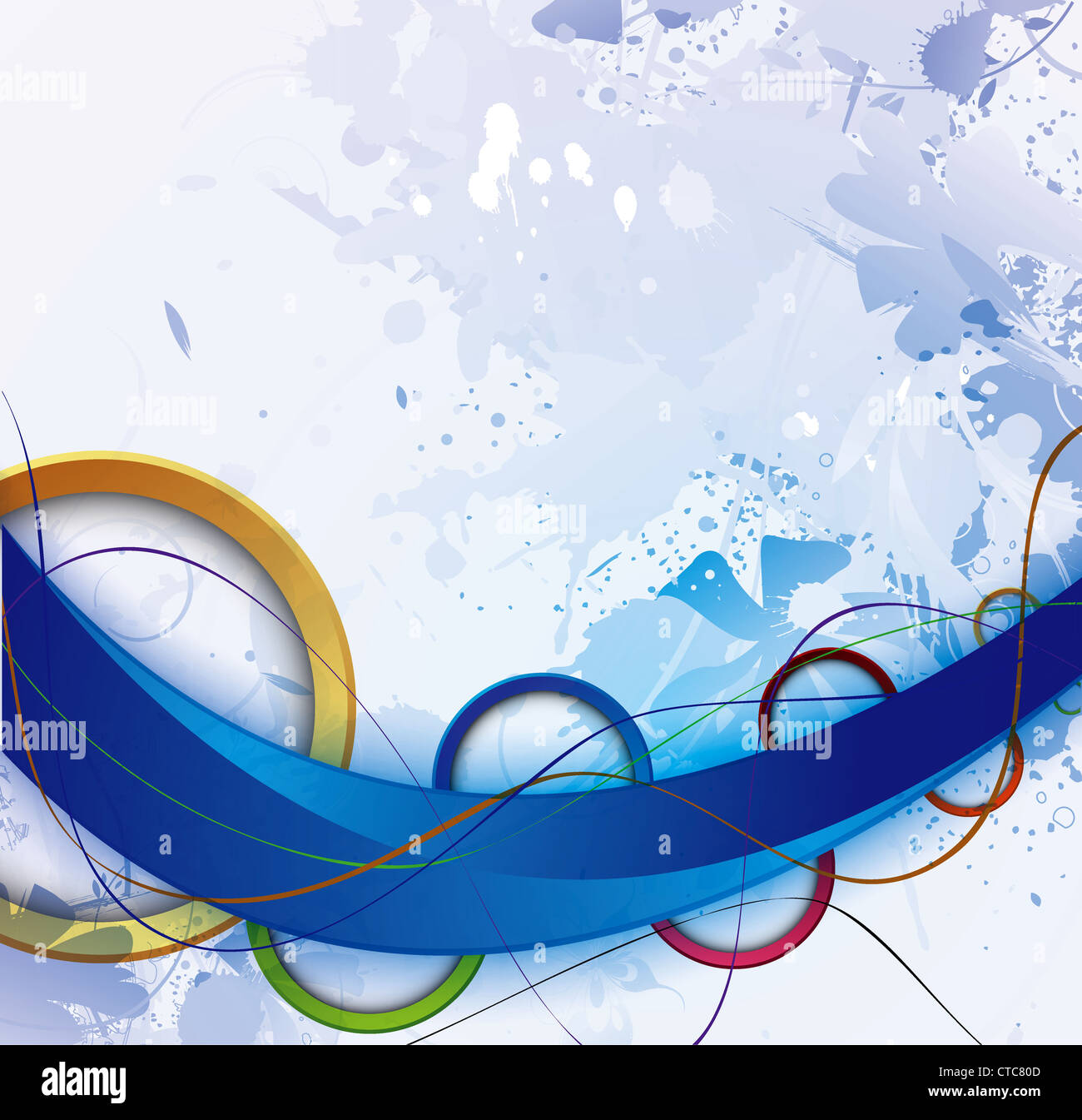 vector abstract background with circles Stock Photo - Alamy