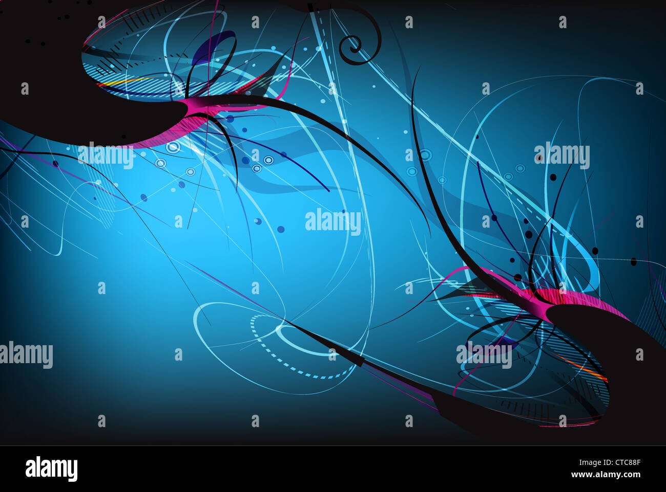 vector abstract background with waves Stock Photo - Alamy