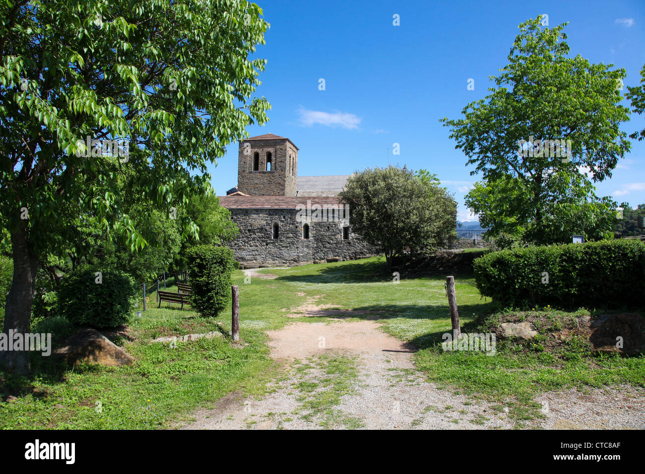 Sant Perre de Casserres in Catalonia Stock Photo