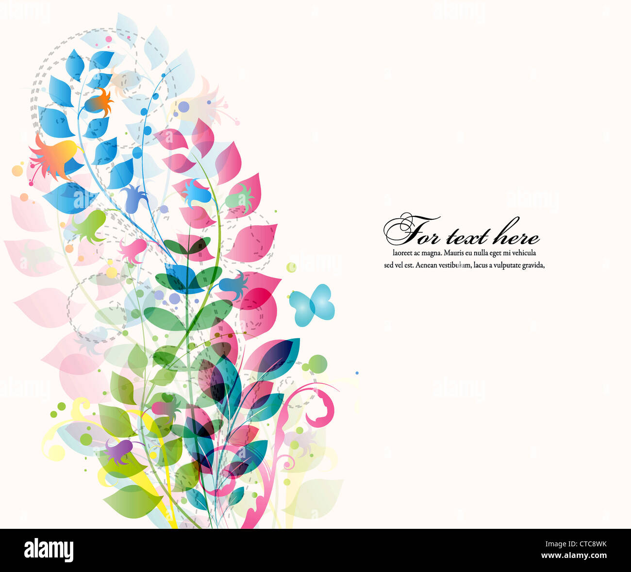 Pastel floral illustration hi-res stock photography and images - Alamy
