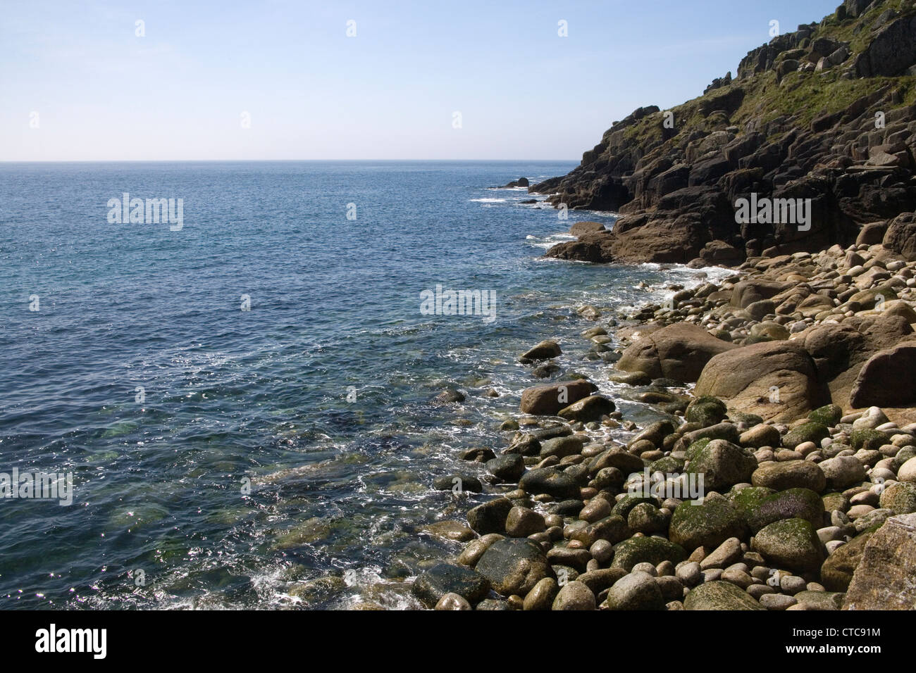 Lamorna cove on the south cornwall coast Stock Photo - Alamy