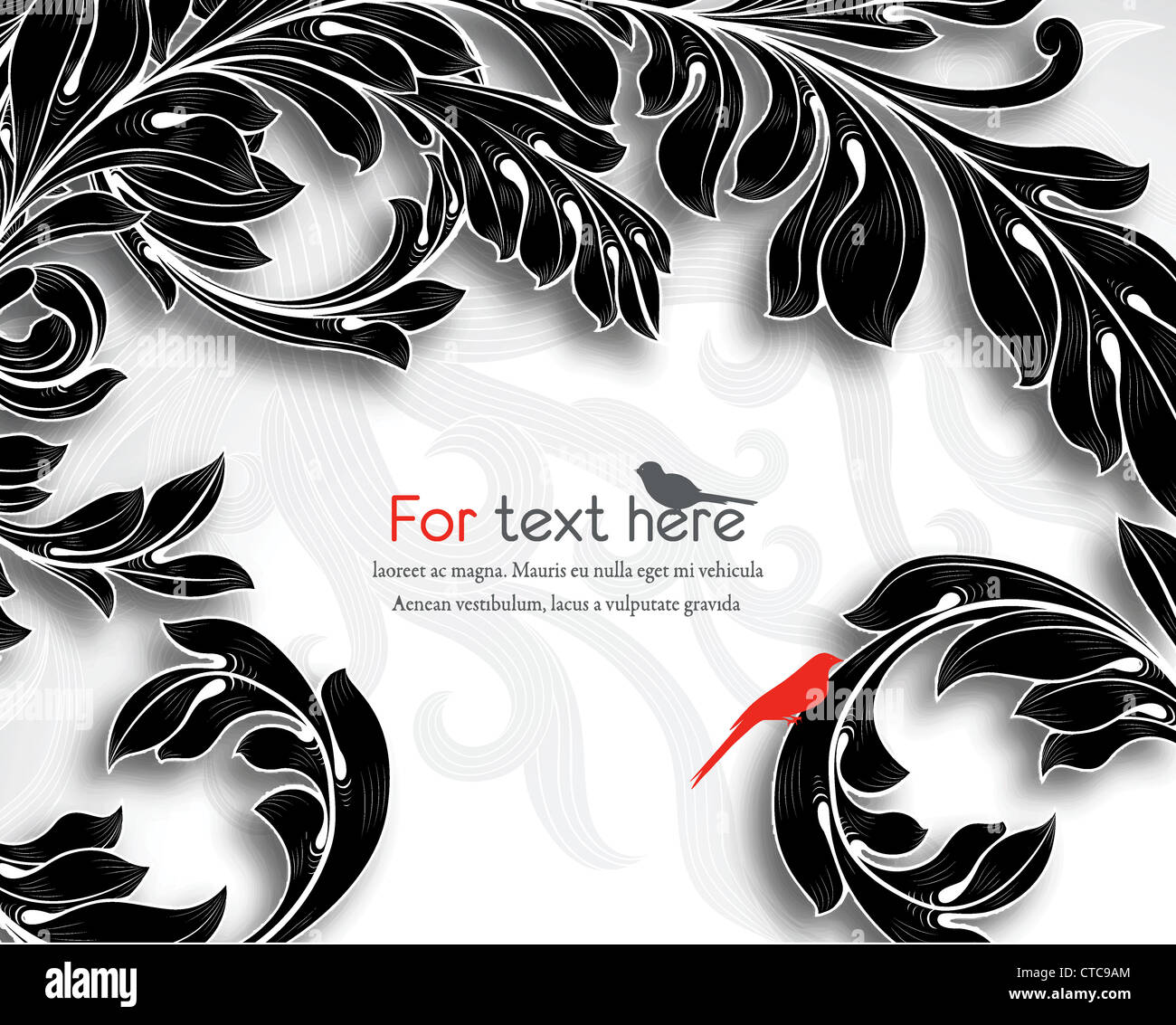 vector abstract floral background Stock Photo - Alamy