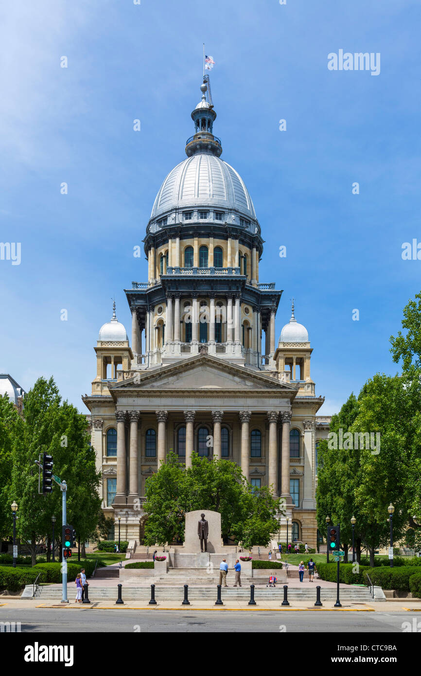 The Illinois State Capitol building, Springfield, Illinois, USA Stock Photo