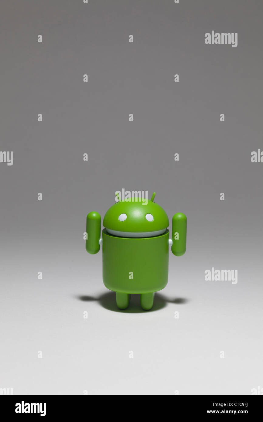 Google android green robot hi-res stock 
