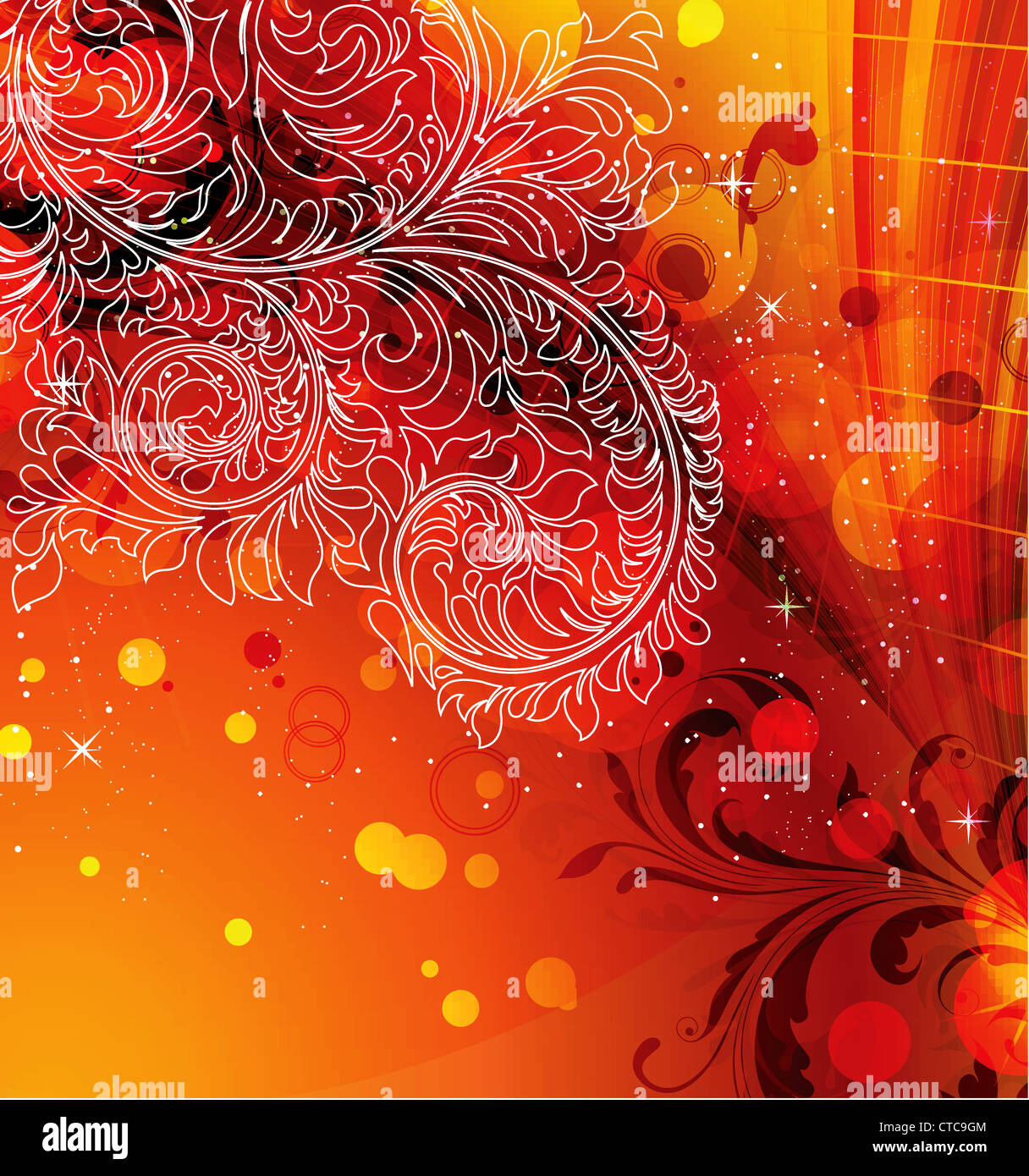 vector abstract floral background Stock Photo - Alamy