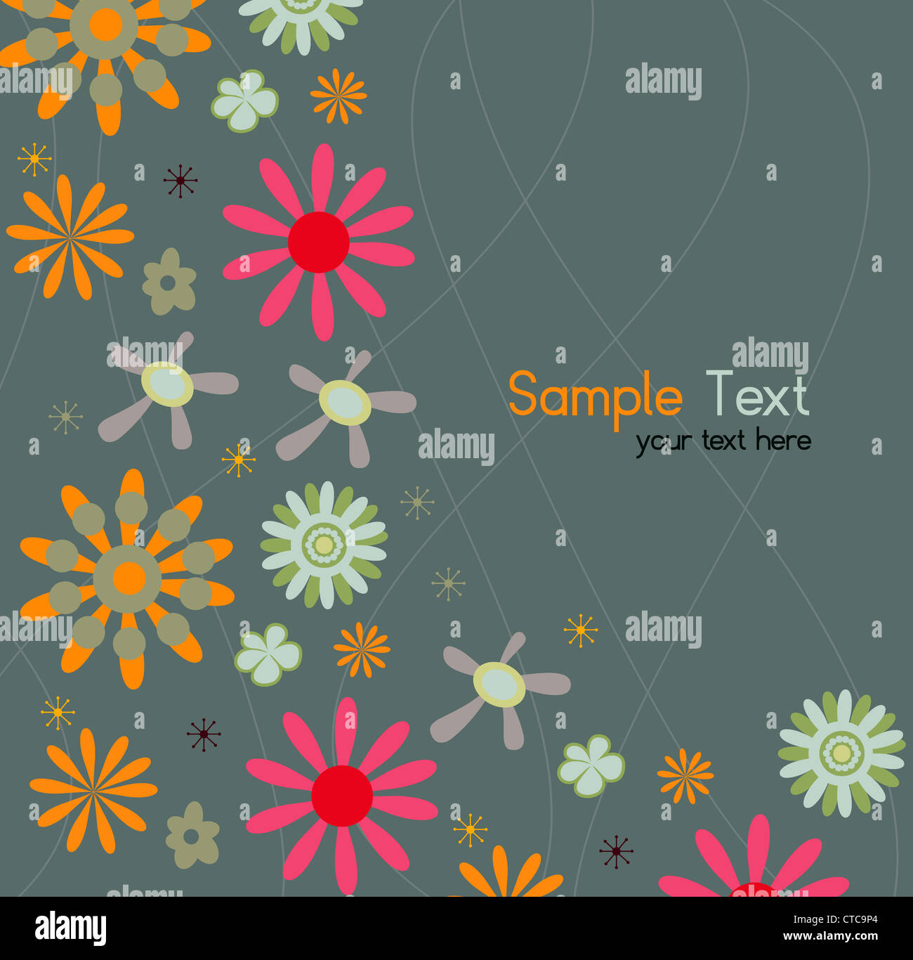 vector abstract floral background Stock Photo - Alamy
