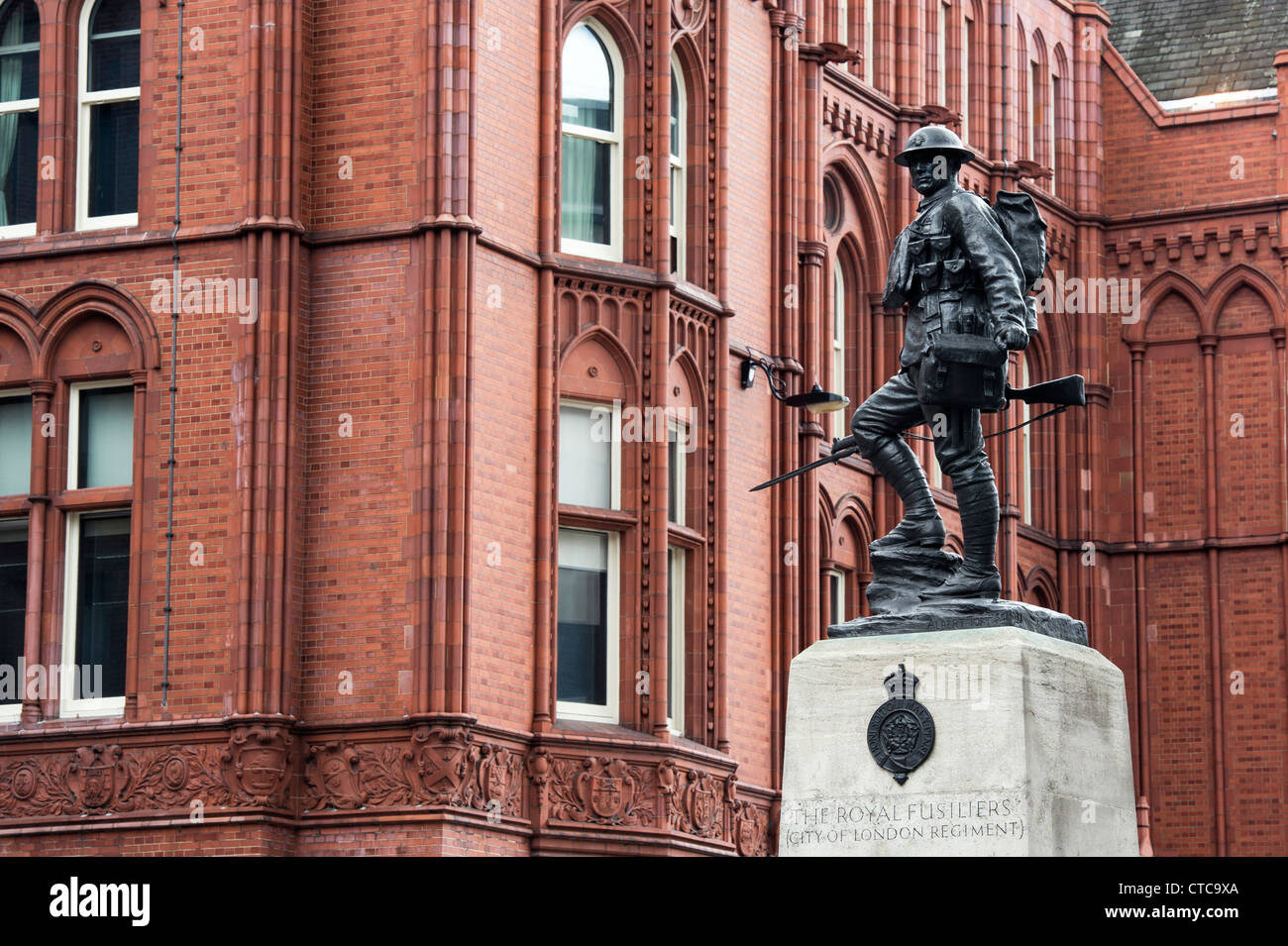 Royal Fusiliers Memorial. High Holburn. London, England Stock Photo
